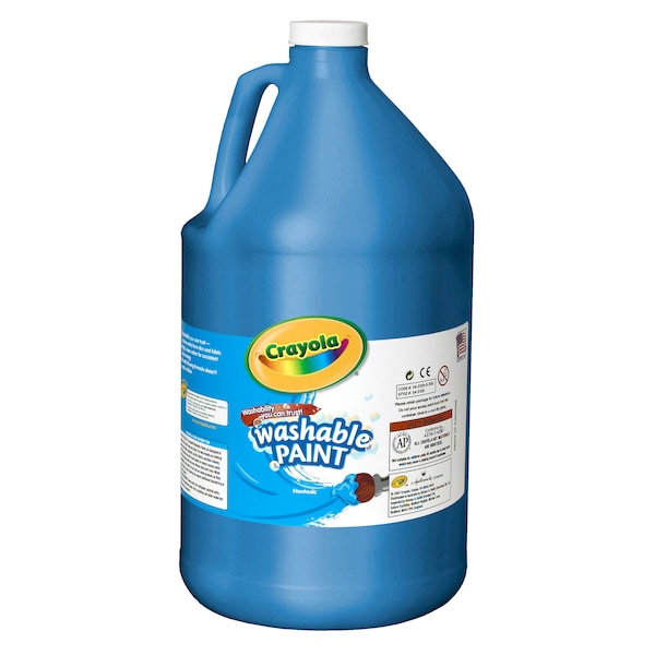 Washable Paint, Blue, Gallon